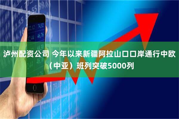 泸州配资公司 今年以来新疆阿拉山口口岸通行中欧（中亚）班列突破5000列